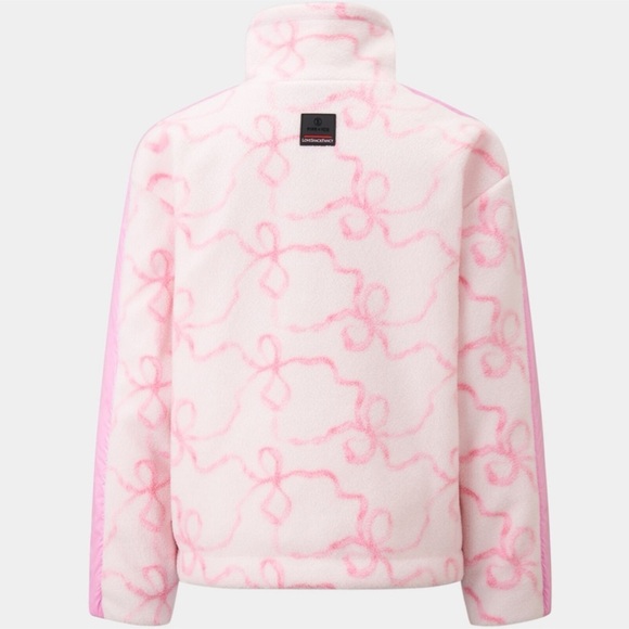 LoveShackFancy Bogner Fire + Ice Pink Bow Fleece Jacket - Picture 5 of 8
